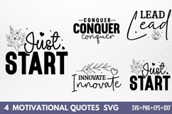 Motivational Quotes Designs SVG Product Image 1
