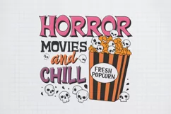 Horror movies and chill Sublimation, Halloween PNG Product Image 1