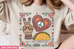 Peach love cinos de mayo PNG, Cinco De Mayo Sublimation PNG Product Image 2