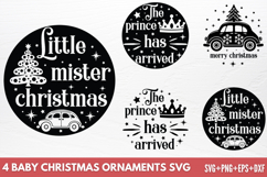 Baby Christmas Ornaments SVG Product Image 1