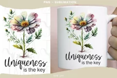 Mental Health Quote | Uniqueness Png Is The Key Product Image 2