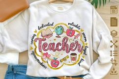 Teacher PNG, Teacher Appreciation PNG, Dedicated Teacher Product Image 1