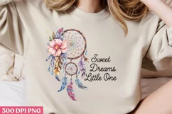 Sweet Dreams Little PNG, Dreamcatcher Sublimation PNG Product Image 2