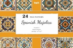 Spanish Tiles, Mediterranean Majolica, Digital Download Product Image 1