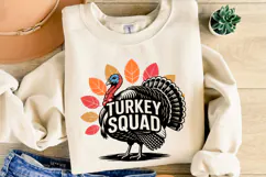 Turkey Squad Svg | Thanksgiving Svg | Shirt Svg Product Image 2