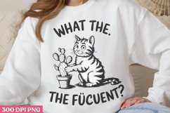 What The Fucuent_ PNG, Funny Cat Sublimation PNG Product Image 2
