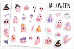 Pink halloween printable sticker sheet Product Image 1
