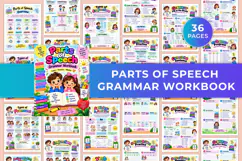 Parts of Speech Grammar Workbook Kdp interiors Product Image 1