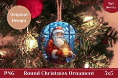 Santa Claus Ornament Design, Christmas Product Tag Design Product Image 1