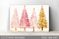 Christmas Tree Cutting Board. Christmas Tree Sublimation Product Image 1