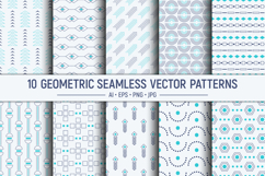 10 seamless geometric vector patterns Product Image 1