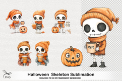 Halloween Skeleton Sublimation Product Image 1