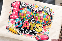 100 Days of School Disco Ball PNG Design 100 days of school Product Image 2