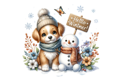 Hellow Winter Clipart - PNG File Product Image 2