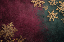 "Gold Glitter Snowflake Background - Festive Holiday Texture Product Image 1