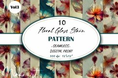 Broken Floral Glass Stains Seamless Digital Paper Volume 3 Product Image 1