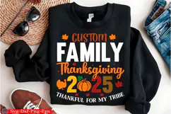 Thanksgiving 2025 PNG Funny Matching Crew Shirts,Family Product Image 1