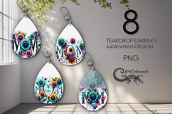 Mom&#039;s design | Mother&#039;s day teardrop earring sublimation Product Image 1