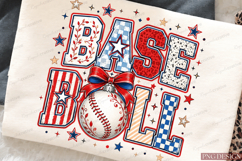 Baseball Coquette Sublimation Design Product Image 2