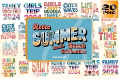 Retro Summer Vacation PNG Bundle Product Image 1