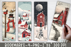 Country Christmas Printable Bookmarks Product Image 1