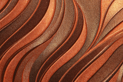 A textured, wavy, brown and orange metallic surface Product Image 1