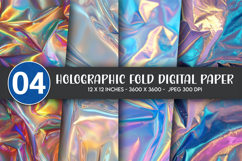 Holographic Fold Digital Paper Product Image 1