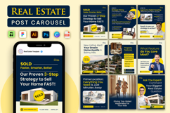 Navy Cream Real Estate - Instagram Carousel Product Image 1