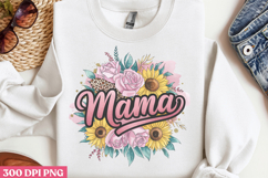 Floral Mama Mom Sublimation PNG Product Image 2