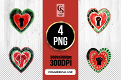 Unity Heart Fist Clipart Sublimation PNG Product Image 1