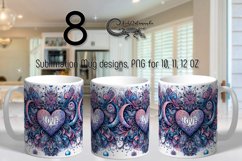 Valentine inscription | 8 Love Sublimation Mug designs Product Image 1