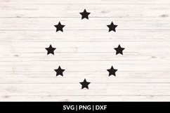 Star Circle Frame SVG Product Image 1