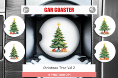 Christmas Tree Car Coaster Product Image 1