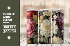 Colorful Flower Tumbler Warp Design Product Image 1