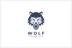 Wolf Head Logo Design Vector Illustration Product Image 1