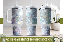 White Tumbler Template, Glitter 40 Oz Tumbler Print Product Image 1