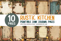 Rustic Kitchen Junk Journal Pages Product Image 1