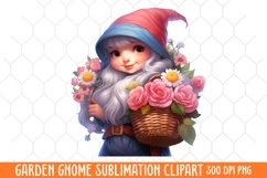 Garden Gnome Sublimation clipart Product Image 1