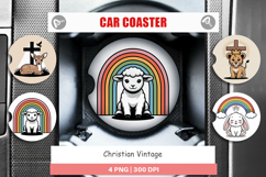 Car Coaster Christian Vintage Product Image 1