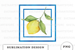Watercolor Lemons composition png Product Image 1