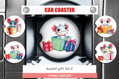 Car Coaster Axolotl Gift Product Image 1