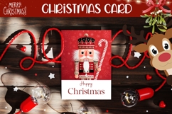 Cartoon Christmas Nutcracker Greeting Card Design Product Image 1