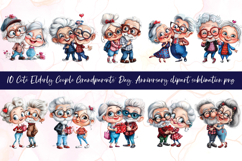 Adorable Grandparents Love Clipart Sublimation PNG Product Image 1