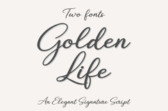 Golden Life Fonts - Handwritten Script Font, Elegant Wedding Product Image 1