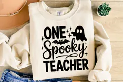 One Spooky Teacher Svg | Halloween Svg | Shirt Svg Product Image 1