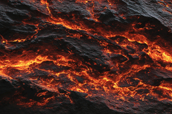 Molten Lava Rock Texture - Volcanic Hot Magma Background Product Image 1