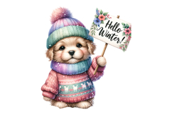 Hellow Winter Clipart - PNG File Product Image 2