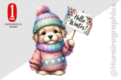Hellow Winter Clipart - PNG File Product Image 1