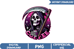 Funny Skeleton Sublimation, Coffee Lovers Png Product Image 1