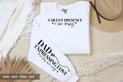 A Silent Presence SVG - Father's Day Sleeve T shirt Design Product Image 1
